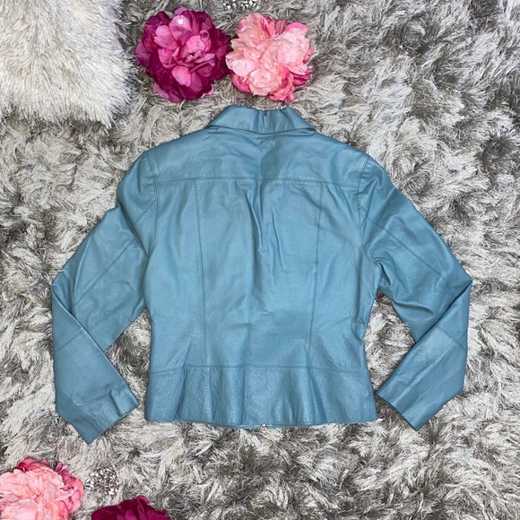 Studio JPR Leather Jacket Women size M - Picture 3 of 9